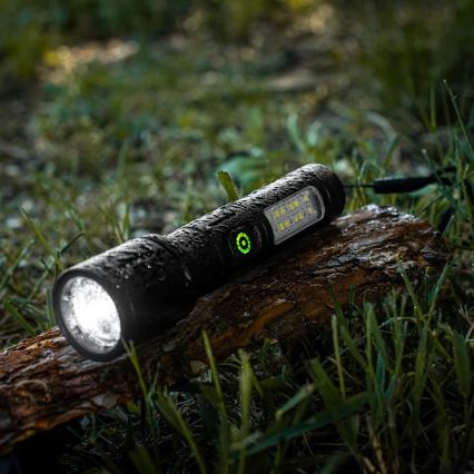 LED Prigušiva punjiva baterijska lampa sa crveno svetlo LED/5W/5V IPX4 260 Im 2000 mAh