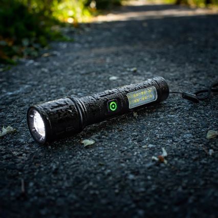 LED Prigušiva punjiva baterijska lampa sa crveno svetlo LED/5W/5V IPX4 260 Im 2000 mAh