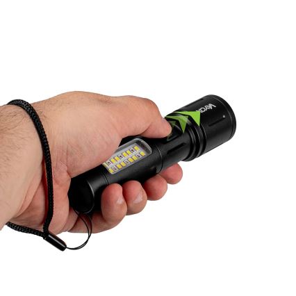 LED Prigušiva punjiva baterijska lampa sa crveno svetlo LED/5W/5V IPX4 260 Im 2000 mAh