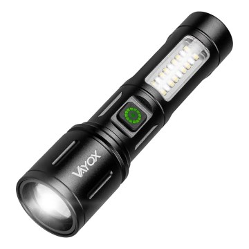 LED Prigušiva punjiva baterijska lampa sa crveno svetlo LED/5W/5V IPX4 260 Im 2000 mAh