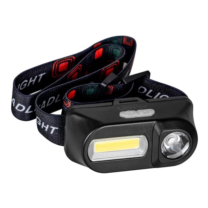 LED Prigušiva punjiva čeona lampa 2xLED/5V IP44 210 Im 2000 mAh
