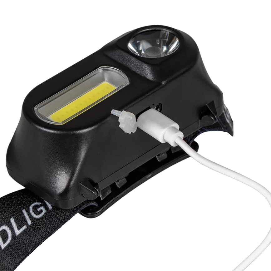 LED Prigušiva punjiva čeona lampa 2xLED/5V IP44 210 Im 2000 mAh
