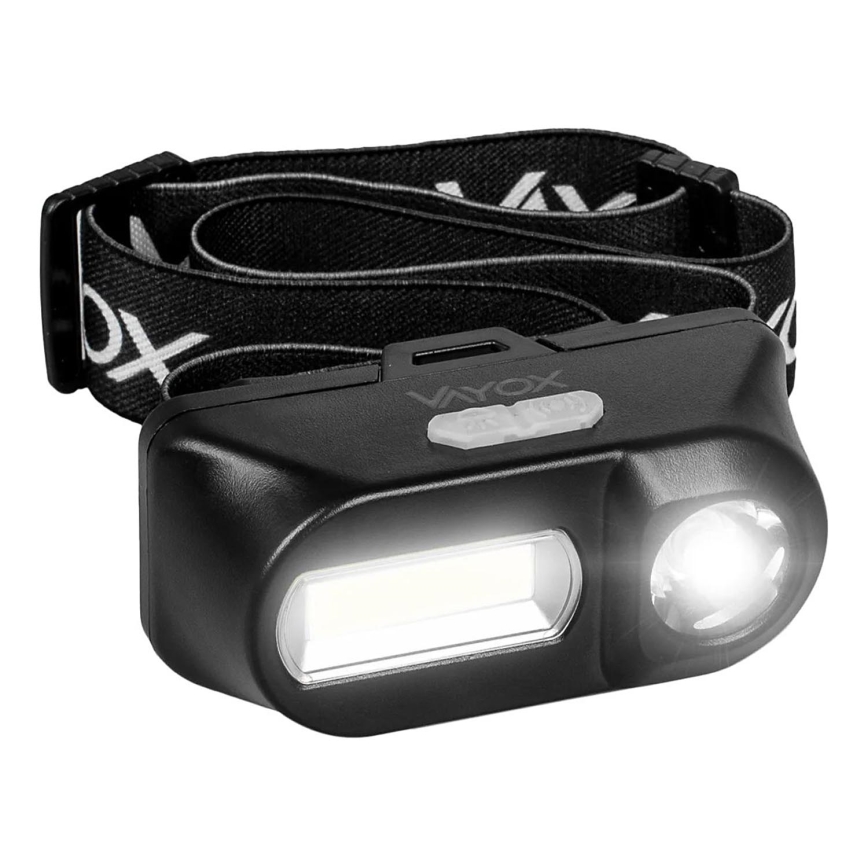 LED Prigušiva punjiva čeona lampa 2xLED/5V IPX4 250 Im 2000 mAh