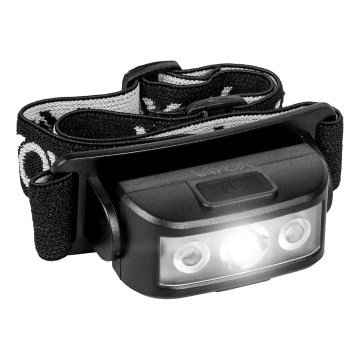 LED Prigušiva punjiva čeona lampa 3xLED/5V IPX4 100 Im 1200 mAh