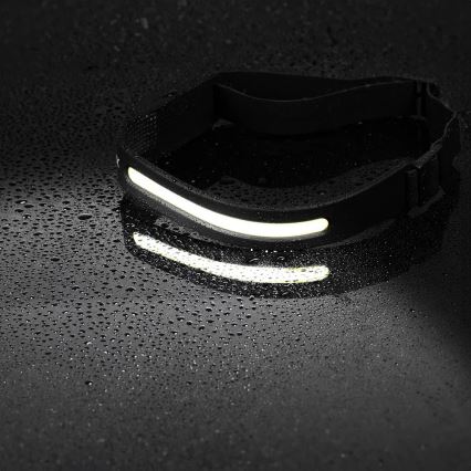 LED Prigušiva punjiva čeona Lampa sa senzorom 2xLED/5V IP44 350 Im 1200 mAh