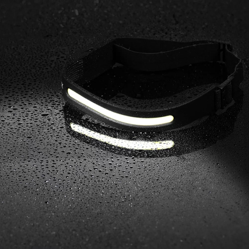 LED Prigušiva punjiva čeona Lampa sa senzorom 2xLED/5V IP44 350 Im 1200 mAh