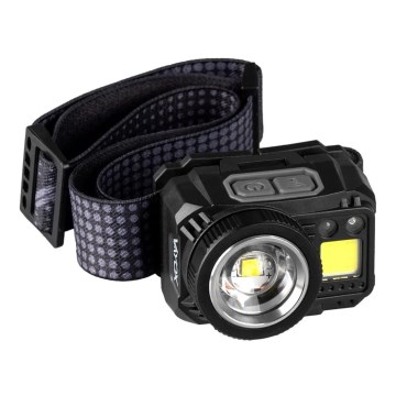 LED Prigušiva punjiva čeona Lampa sa senzorom i crveno svetlo LED/6W/5V/3xAAA IP44 500 Im 1200 mAh