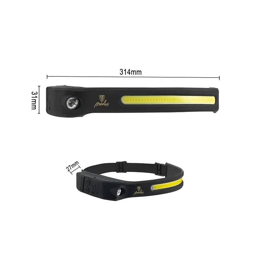 LED Prigušiva unjiva čeona Lampa sa senzorom LED/8W/5V IP44 570 lm 2000 mAh