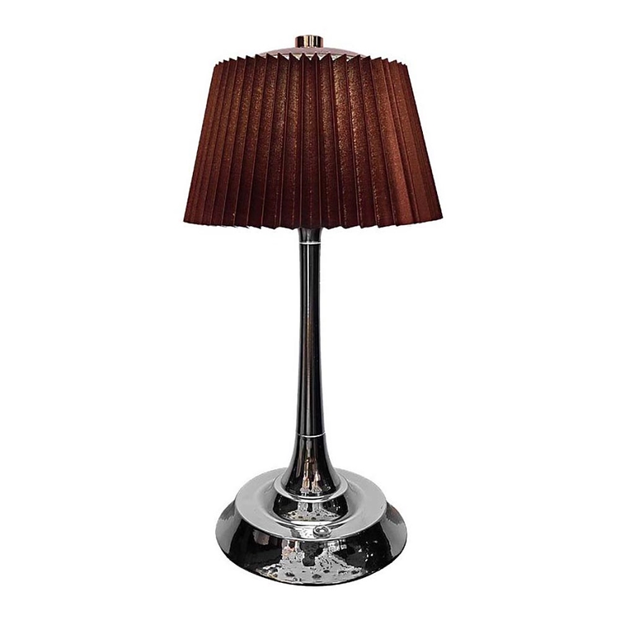 LED Prigušiva punjiva dodirna stona lampa LED/1,5W/5V 3000/4000/6000K 1800 mAh braon