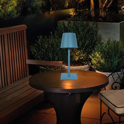 LED Prigušiva punjiva dodirna stona lampa LED/3,5W/5V 5200mAh plava