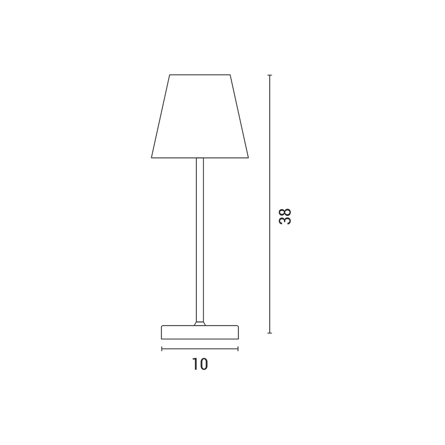 LED Prigušiva punjiva dodirna stona lampa LED/3,5W/5V 5200mAh sivo