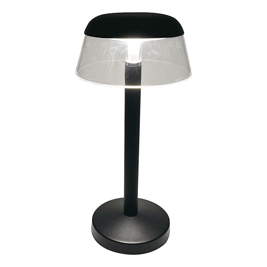 LED Prigušiva punjiva dodirna stona lampa LED/3W/5V 3000-6000K 1800 mAh crno