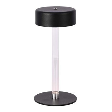 LED Prigušiva punjiva dodirna stona lampa LED/3W/5V 3000-6000K 2400 mAh crno