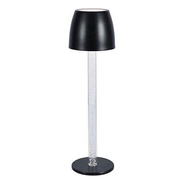 LED prigušiva punjiva dodirna stona lampa LED/3W/5V 3000K 1800 mAh crna