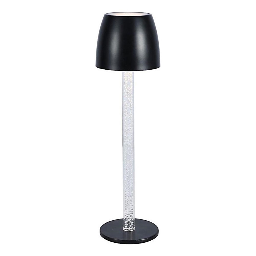 LED Prigušiva punjiva dodirna stona lampa LED/3W/5V 3000K 1800 mAh crno