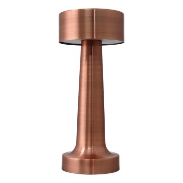 LED prigušiva punjiva dodirna stona lampa TABLO LED/3W/5V 2000mAh bakrena