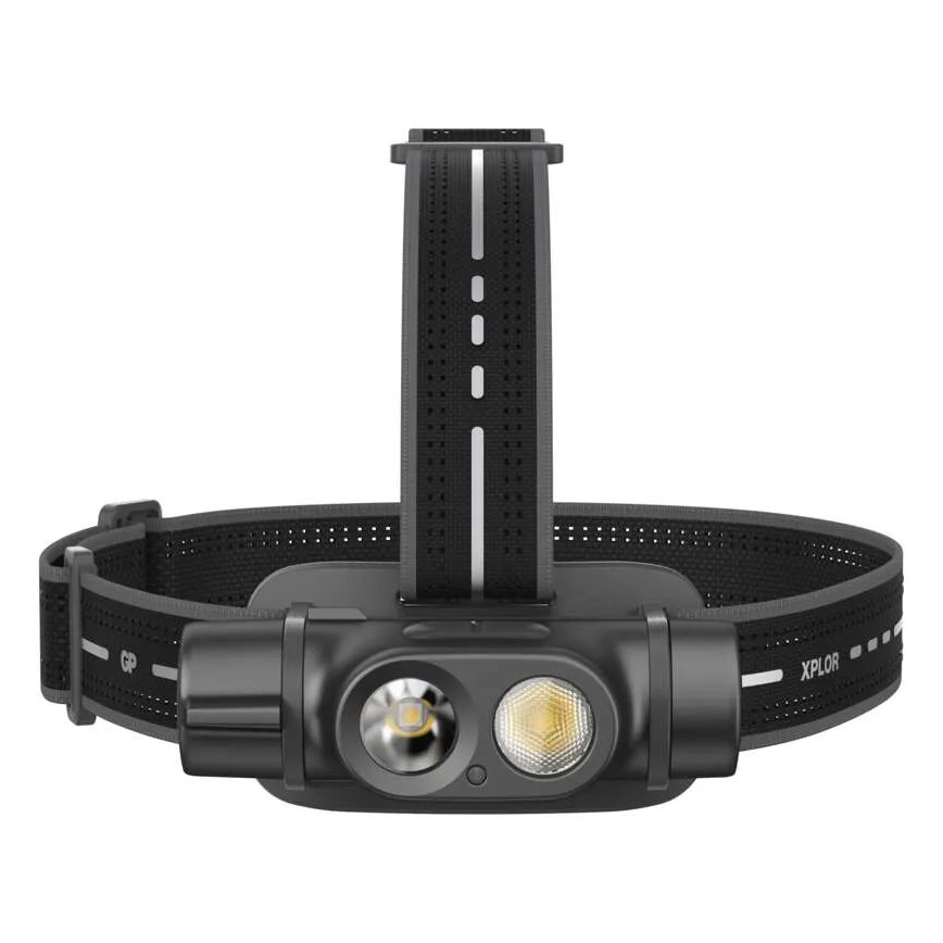 LED Prigušiva punjiva naglavna lampa GP XPLOR PHR19 LED/1x18650/5V IPX8