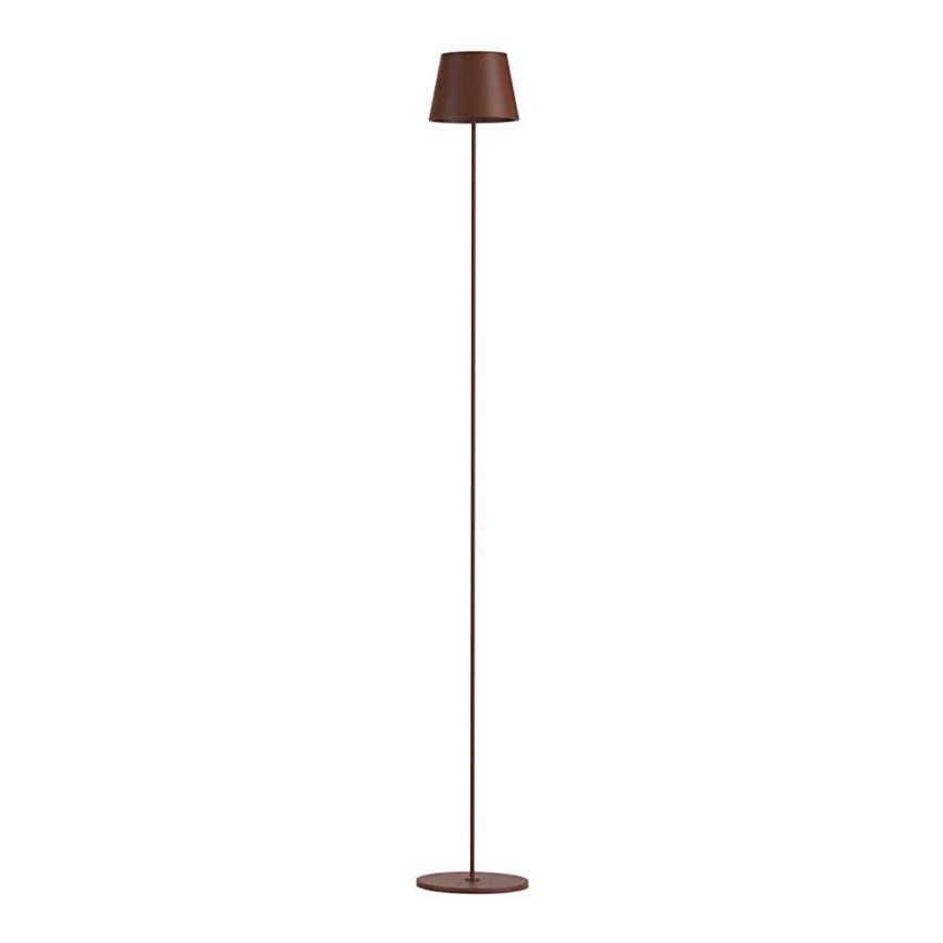LED Prigušiva punjiva podna lampa 3u1 LED/4W/5V 4400 mAh 3000K IP54 braon
