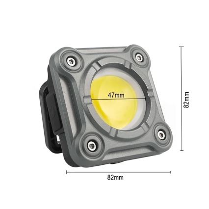 LED Prigušiva punjiva radna lampa LED/15W/5V IPX4 1000 lm 2000 mAh