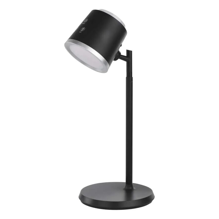 LED prigušiva punjiva stona lampa 4u1 LED/6W/3,7V 3000K/4000K/6500K 1500mAh crna