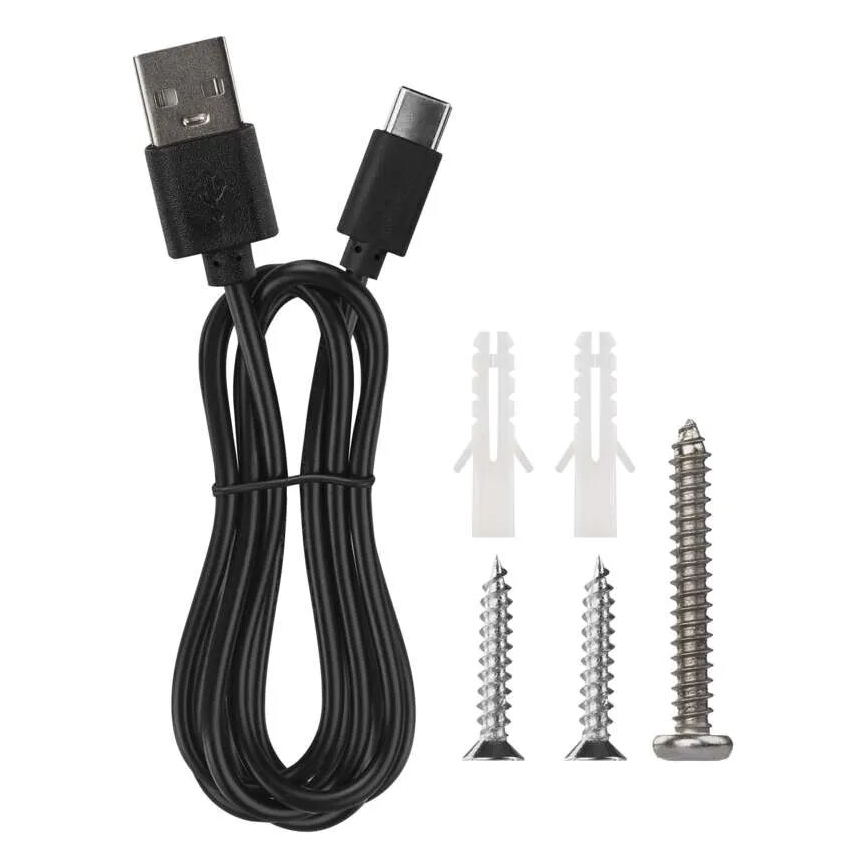 LED prigušiva punjiva stona lampa 4u1 LED/6W/3,7V 3000K/4000K/6500K 1500mAh crna