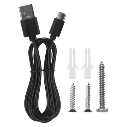 LED Prigušiva punjiva stona lampa 4u1 LED/6W/3,7V 3000K/4000K/6500K 1500mAh crno