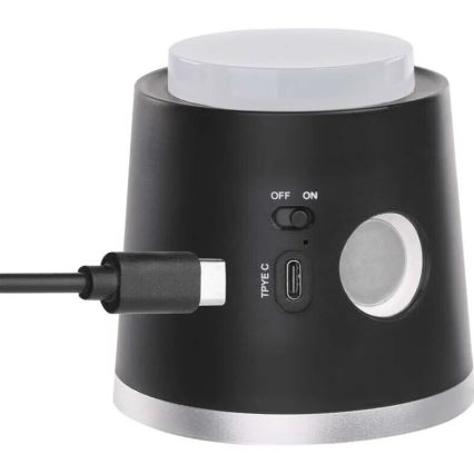 LED Prigušiva punjiva stona lampa 4u1 LED/6W/3,7V 3000K/4000K/6500K 1500mAh crno
