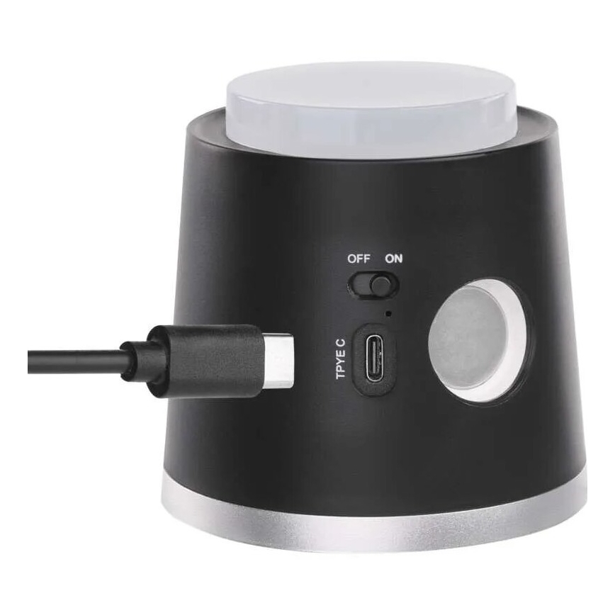 LED Prigušiva punjiva stona lampa 4u1 LED/6W/3,7V 3000K/4000K/6500K 1500mAh crno
