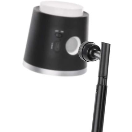 LED Prigušiva punjiva stona lampa 4u1 LED/6W/3,7V 3000K/4000K/6500K 1500mAh crno