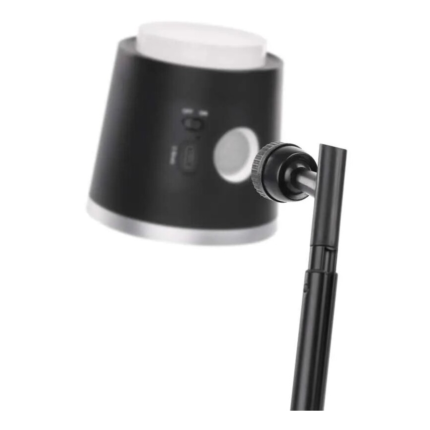 LED Prigušiva punjiva stona lampa 4u1 LED/6W/3,7V 3000K/4000K/6500K 1500mAh crno