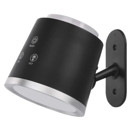 LED Prigušiva punjiva stona lampa 4u1 LED/6W/3,7V 3000K/4000K/6500K 1500mAh crno