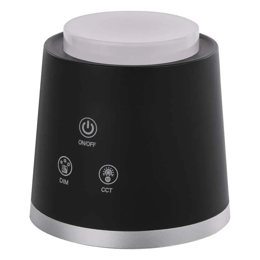 LED Prigušiva punjiva stona lampa 4u1 LED/6W/3,7V 3000K/4000K/6500K 1500mAh crno