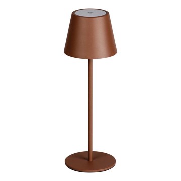 LED Prigušiva punjiva stona lampa INITA LED/1,2W/1800 mAh IP54 braon
