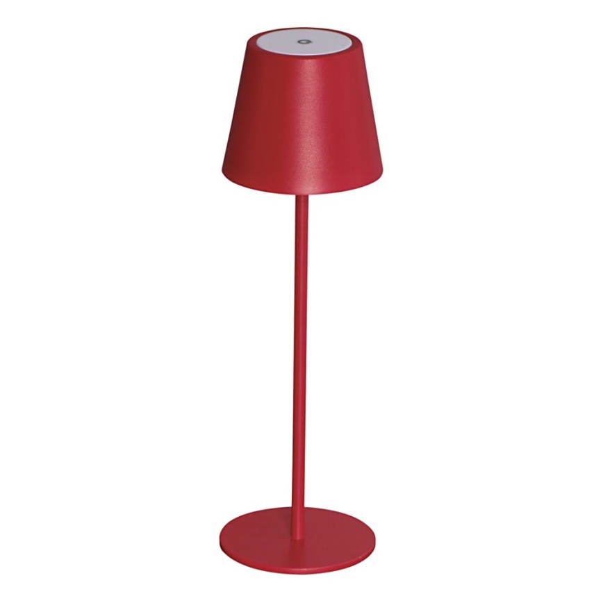 LED Prigušiva punjiva stona lampa INITA LED/1,2W/1800 mAh IP54 crveno
