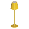 LED Prigušiva punjiva stona lampa INITA LED/1,2W/1800 mAh IP54 žuta