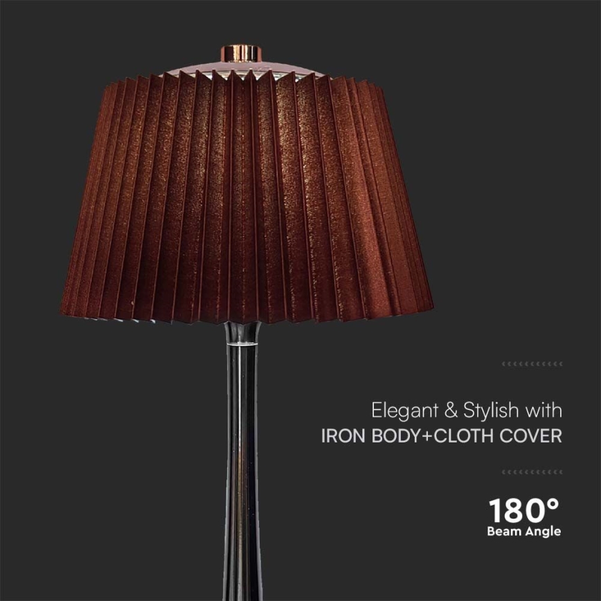 LED Prigušiva punjiva dodirna stona lampa LED/1,5W/5V 3000/4000/6000K 1800 mAh braon