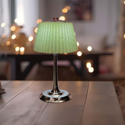 LED Prigušiva punjiva dodirna stona lampa LED/1,5W/5V 3000/4000/6000K 1800 mAh zelena
