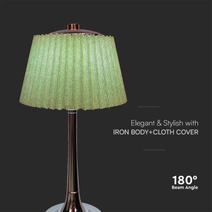 LED Prigušiva punjiva dodirna stona lampa LED/1,5W/5V 3000/4000/6000K 1800 mAh zelena