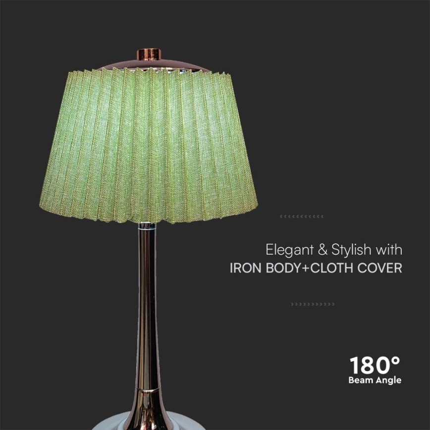 LED Prigušiva punjiva dodirna stona lampa LED/1,5W/5V 3000/4000/6000K 1800 mAh zelena