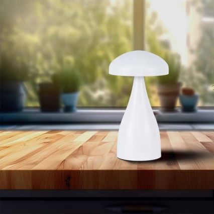LED Prigušiva punjiva stona lampa na dodir LED/1W/5V 3000-6000K 1800 mAh bela