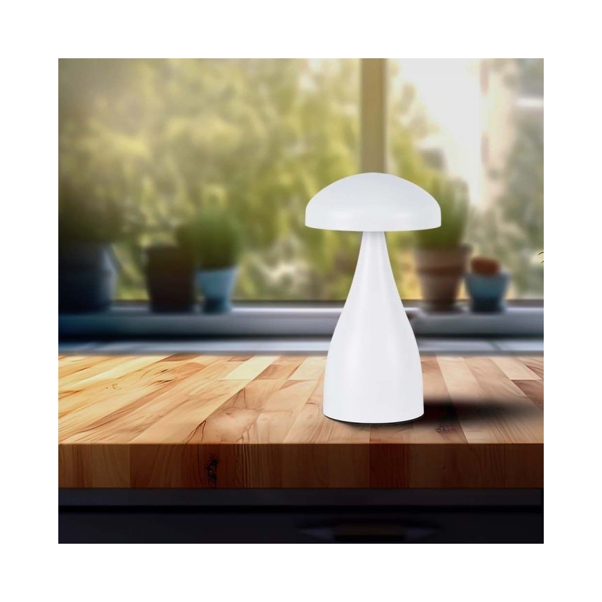 LED Prigušiva punjiva stona lampa na dodir LED/1W/5V 3000-6000K 1800 mAh bela