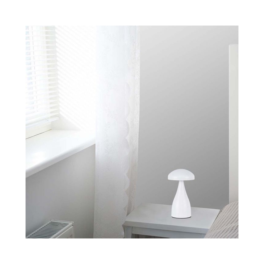 LED Prigušiva punjiva stona lampa na dodir LED/1W/5V 3000-6000K 1800 mAh bela
