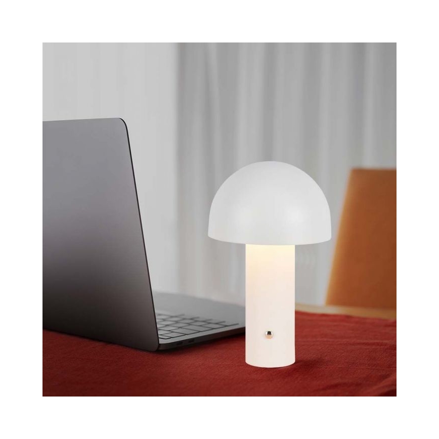 LED Prigušiva punjiva stona lampa na dodir LED/1W/5V 3000-6000K 1800 mAh bela