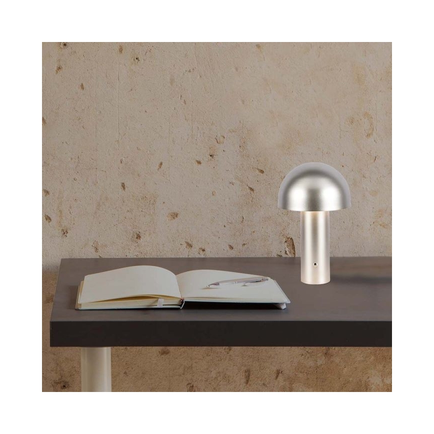 LED Prigušiva punjiva stona lampa na dodir LED/1W/5V 3000-6000K 1800 mAh zlatna