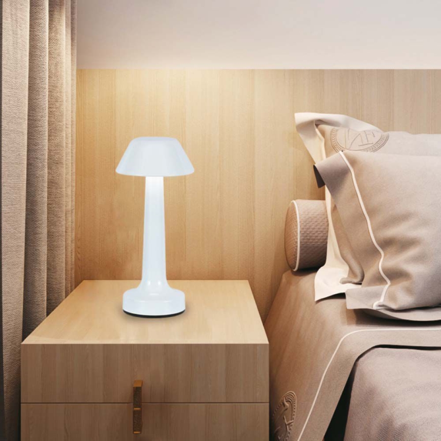 LED Prigušiva punjiva dodirna stona lampa LED/1W/5V 3000-6000K 1800 mAh bela