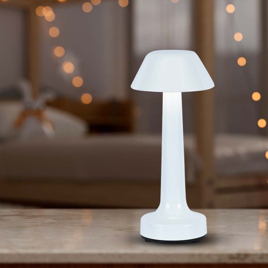 LED Prigušiva punjiva dodirna stona lampa LED/1W/5V 3000-6000K 1800 mAh bela