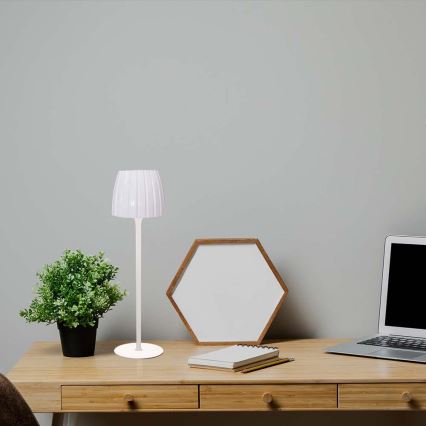 LED Prigušiva punjiva dodirna stona lampa LED/2,7W/5V 3000/4000/6000K 1800 mAh bela