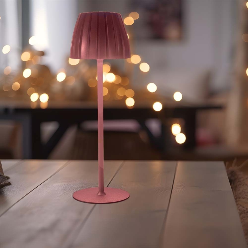LED Prigušiva punjiva dodirna stona lampa LED/2,7W/5V 3000/4000/6000K 1800 mAh braon
