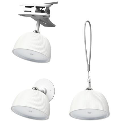 LED Prigušiva punjiva stona lampa 4u1 LED/3,5W/5V 3000/4000/6500K IP54 1800 mAh bela