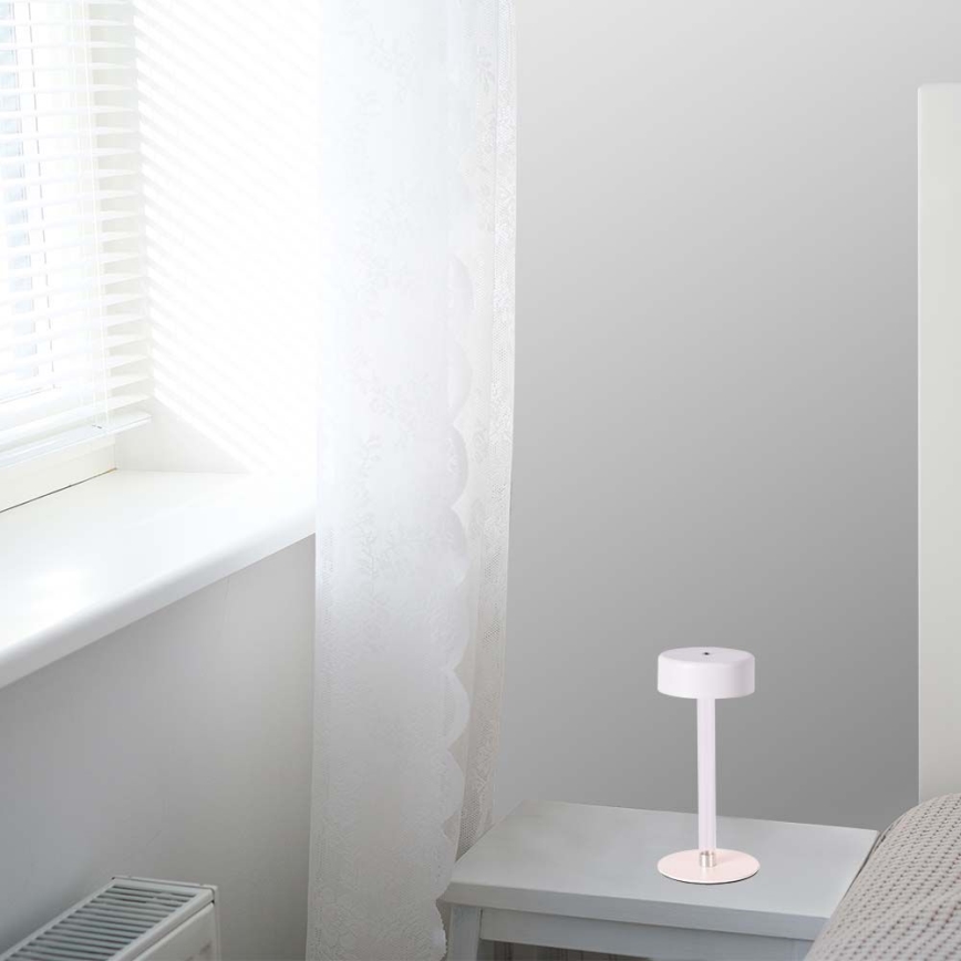 LED Prigušiva punjiva dodirna stona lampa LED/3W/5V 3000-6000K 2400 mAh bela